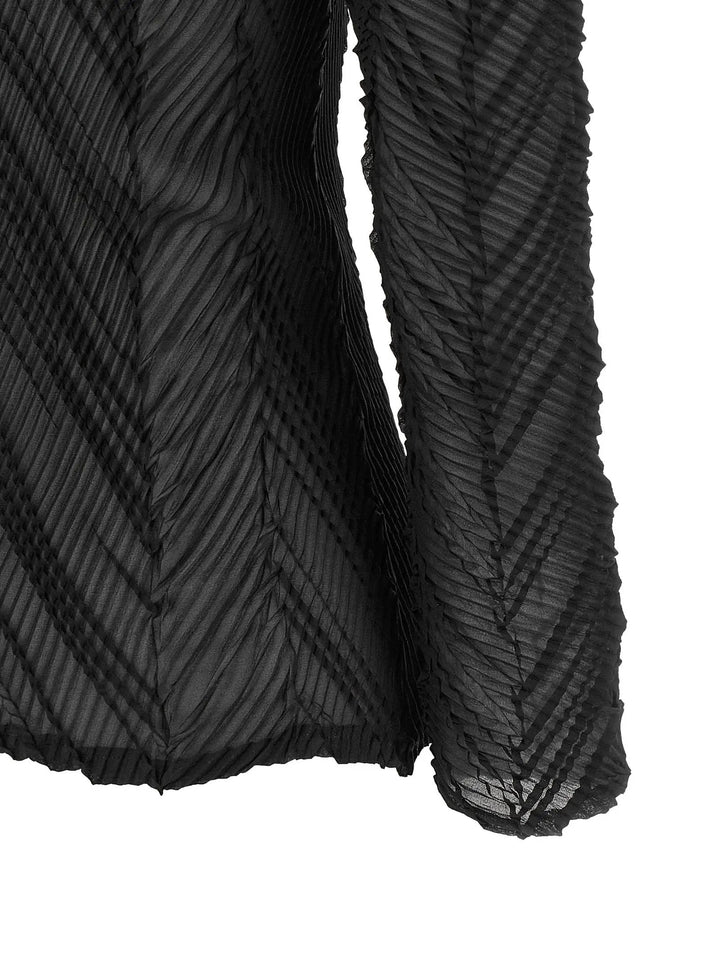 Issey Miyake Sample Sale | Issey Miyake Black Polyester Cardigan - | Designer outlet