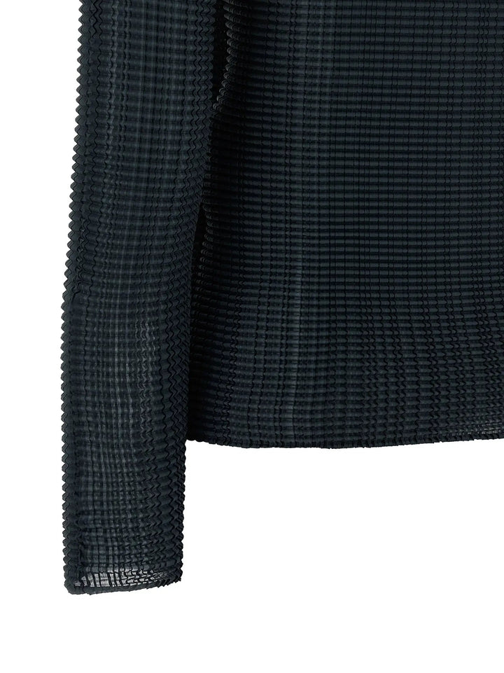 Issey Miyake Sample Sale | Issey Miyake Blue Polyester Cardigan - | Designer outlet