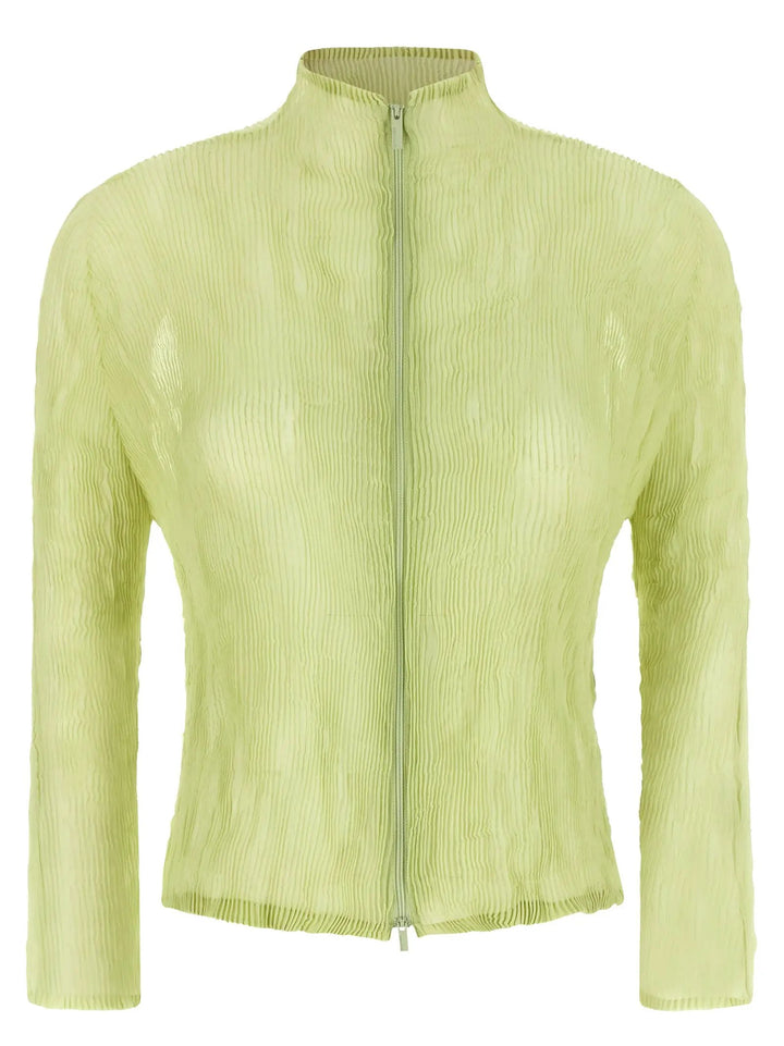 Issey Miyake Sample Sale | Issey Miyake Bicolor Polyester Cardigan - | Designer outlet
