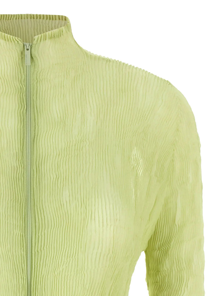 Issey Miyake Sample Sale | Issey Miyake Bicolor Polyester Cardigan - | Designer outlet