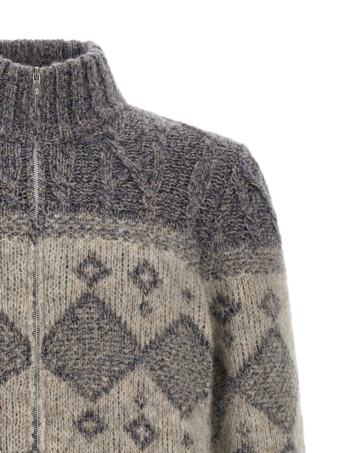 Brunello Cucinelli Sample Sale | Brunello Cucinelli Gray Virgin Wool Cardigan - | Designer outlet