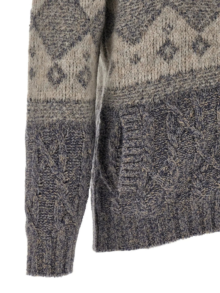 Brunello Cucinelli Sample Sale | Brunello Cucinelli Gray Virgin Wool Cardigan - | Designer outlet