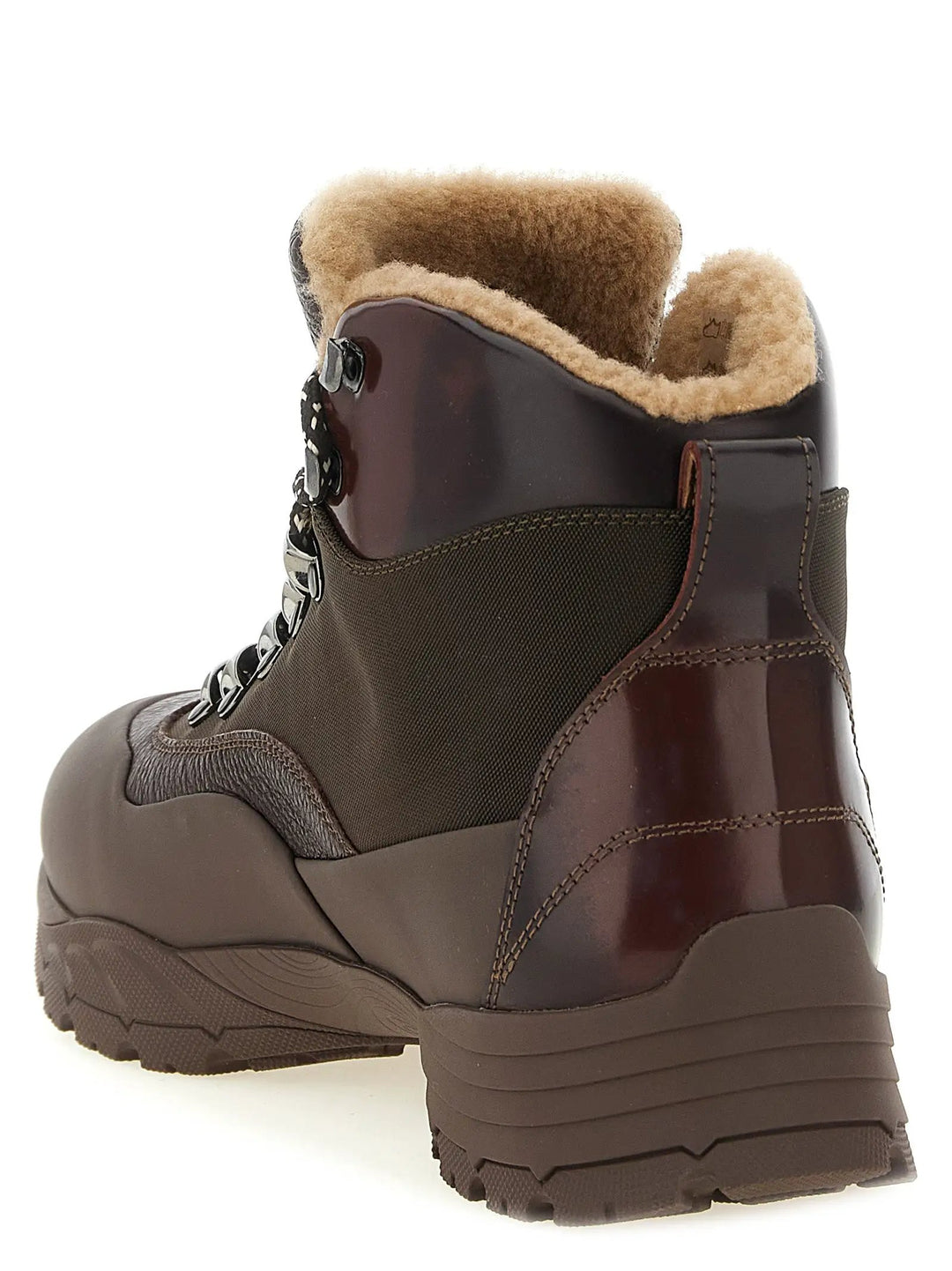 Brunello Cucinelli Sample Sale | Brunello Cucinelli Brown Polyamide Ankle Boots - | Designer outlet