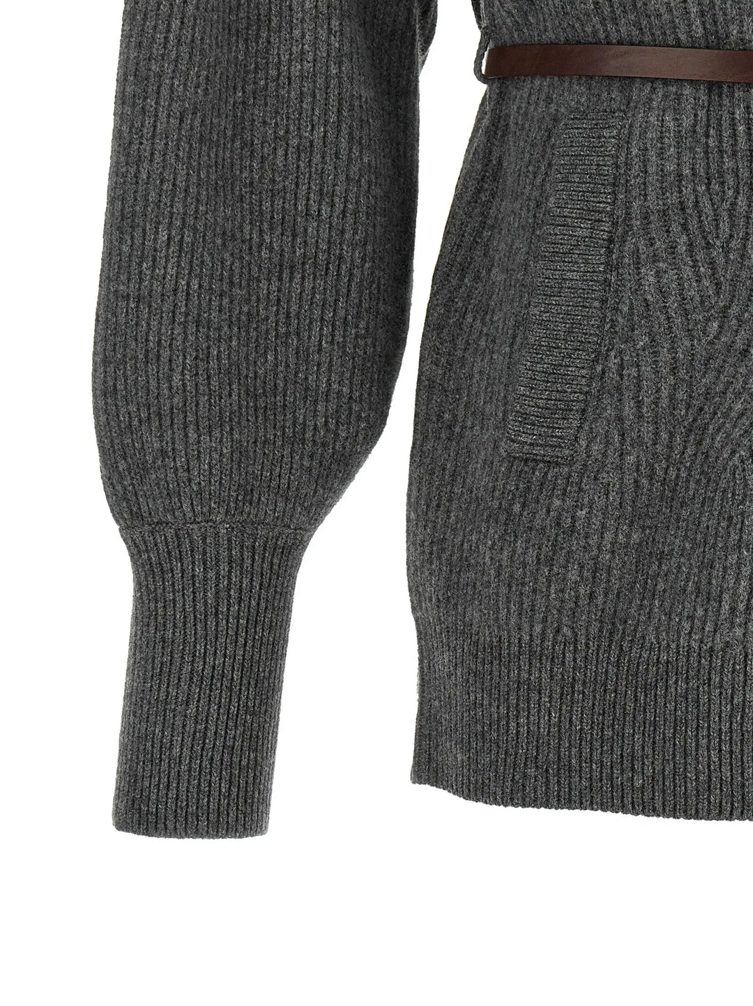 Brunello Cucinelli Sample Sale | Brunello Cucinelli Gray Virgin Wool Cardigan - | Designer outlet