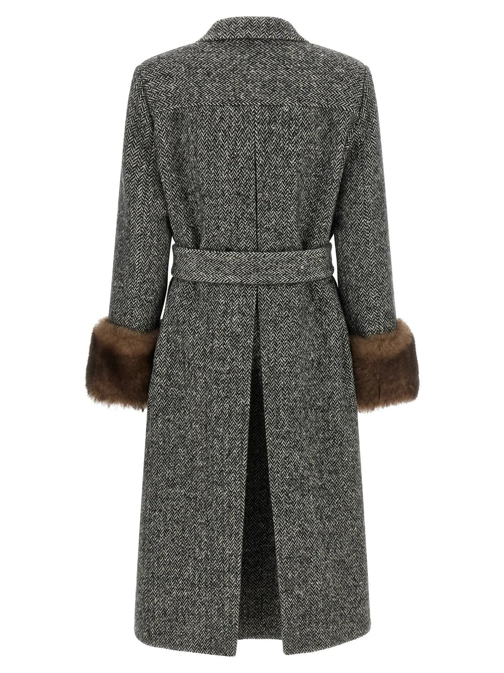 Valentino Garavani Sample Sale | Valentino Garavani Bicolor Virgin Wool Coat - | Designer outlet