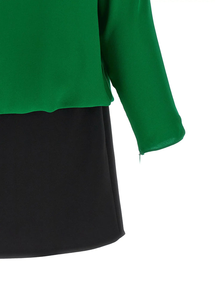 Valentino Garavani Sample Sale | Valentino Garavani Bicolor Silk Short Dress - | Designer outlet