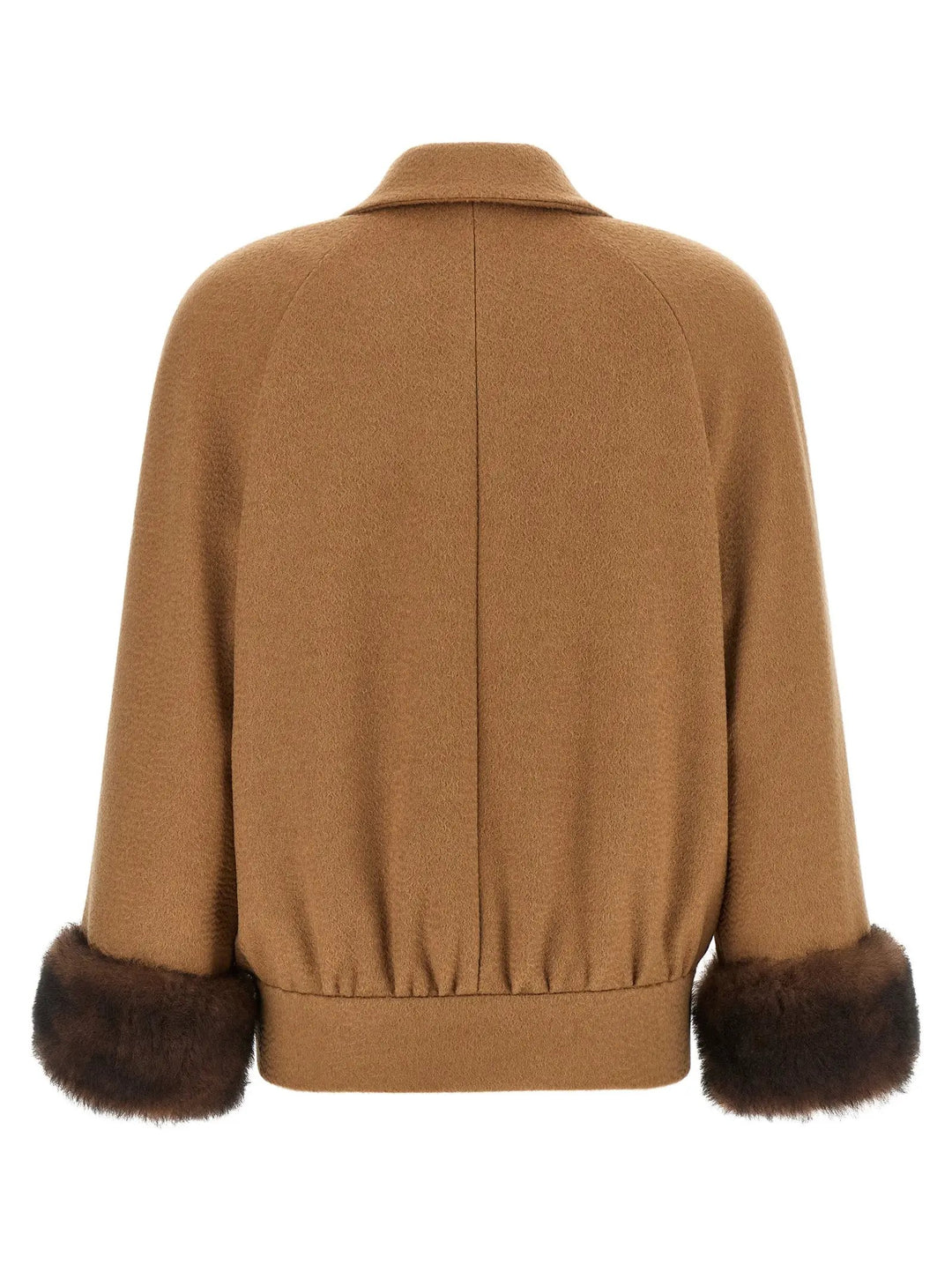Valentino Garavani Sample Sale | Valentino Garavani Brown Lamb Fur Bomber - | Designer outlet