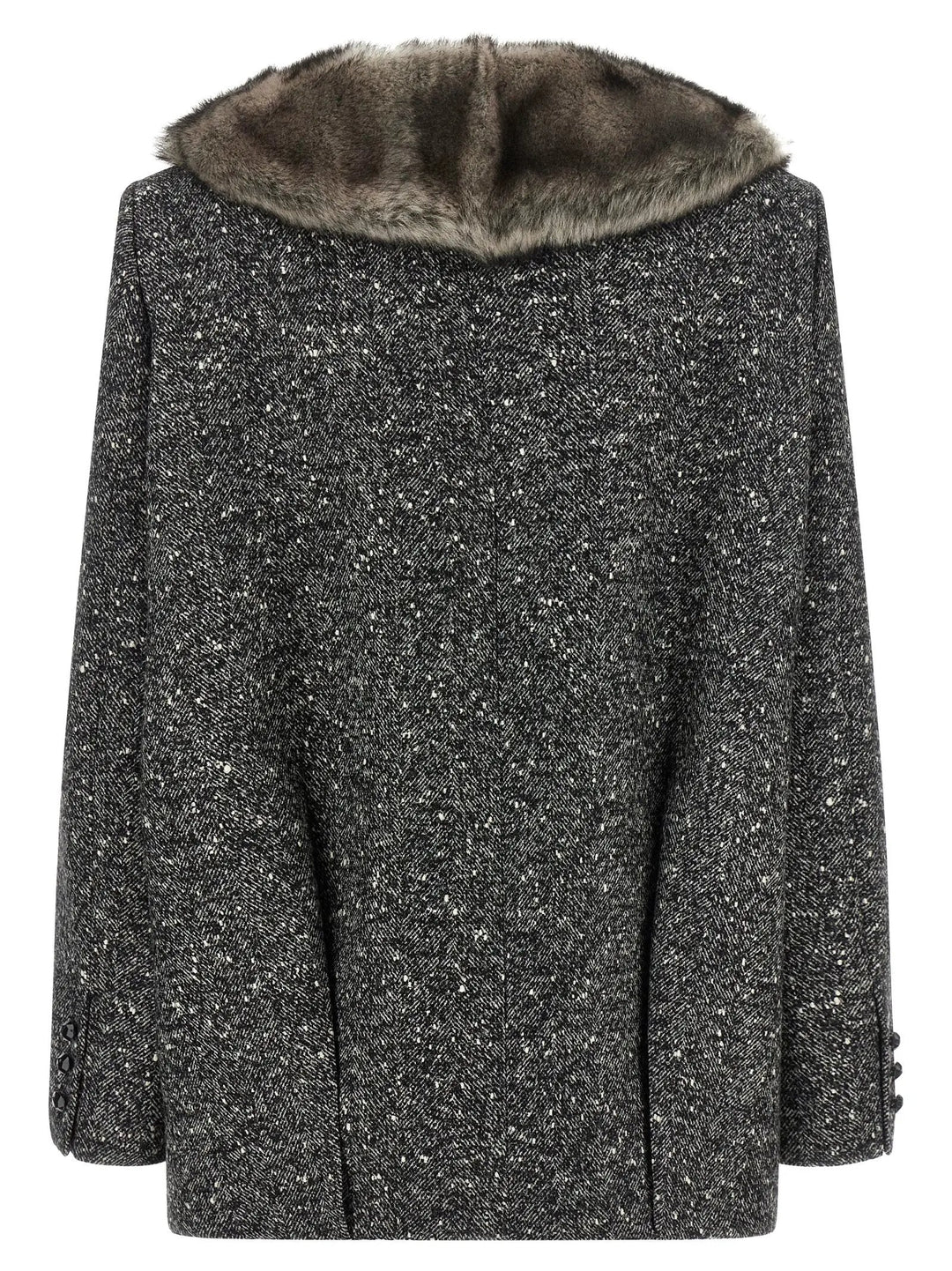 Valentino Garavani Sample Sale | Valentino Garavani Bicolor Virgin Wool Coat - | Designer outlet