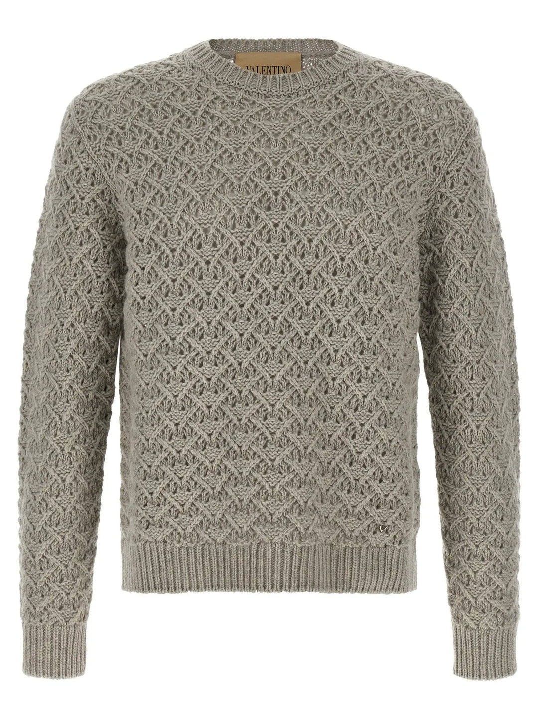 Valentino Garavani Sample Sale | Valentino Garavani Gray Virgin Wool Cardigan - | Designer outlet