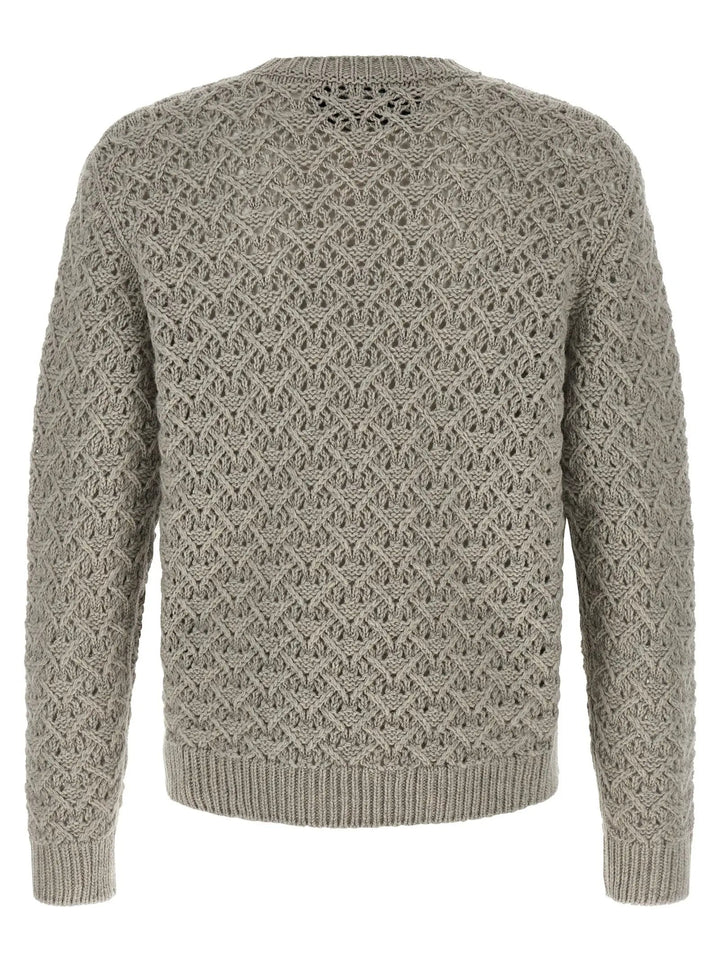 Valentino Garavani Sample Sale | Valentino Garavani Gray Virgin Wool Cardigan - | Designer outlet
