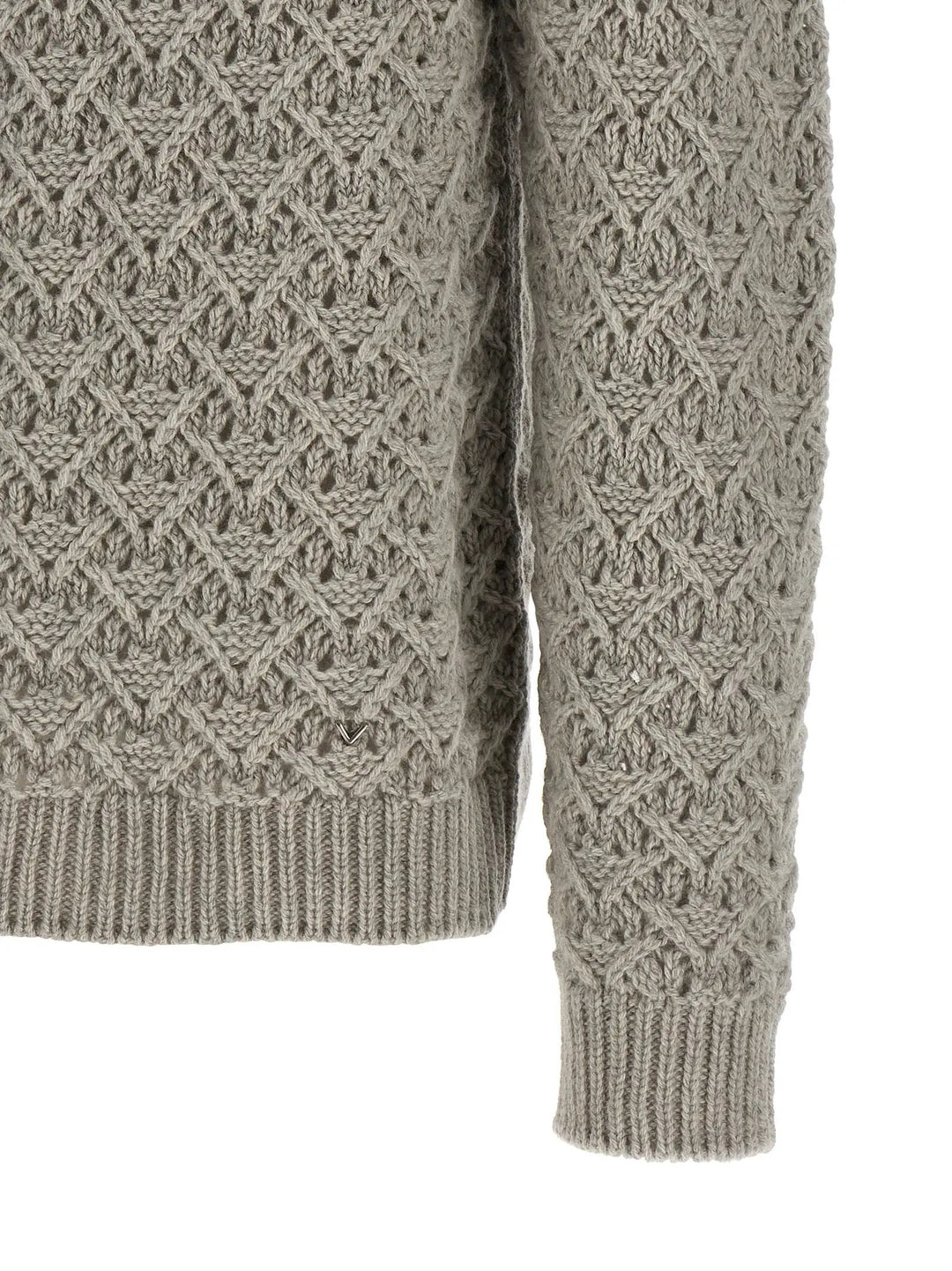 Valentino Garavani Sample Sale | Valentino Garavani Gray Virgin Wool Cardigan - | Designer outlet