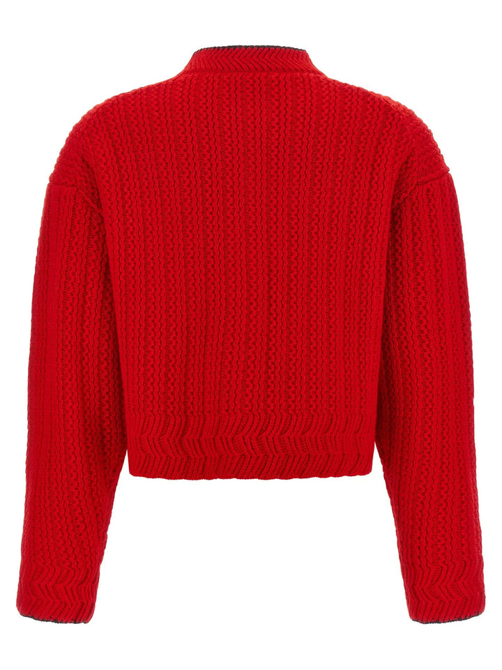 Chloé Sample Sale | Chloé Red Wool Cardigan - | Designer outlet
