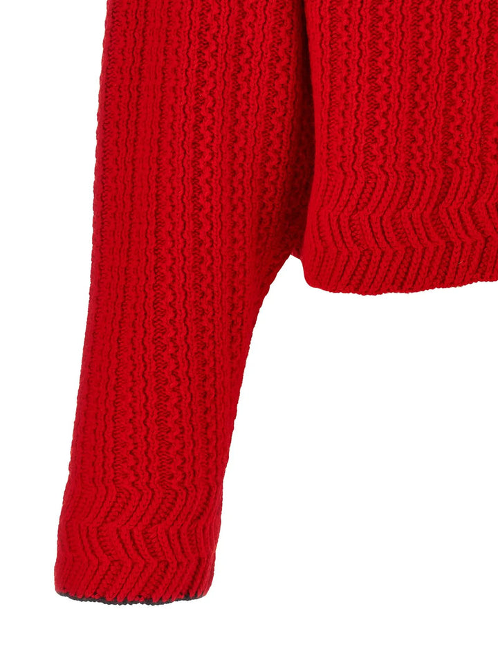 Chloé Sample Sale | Chloé Red Wool Cardigan - | Designer outlet