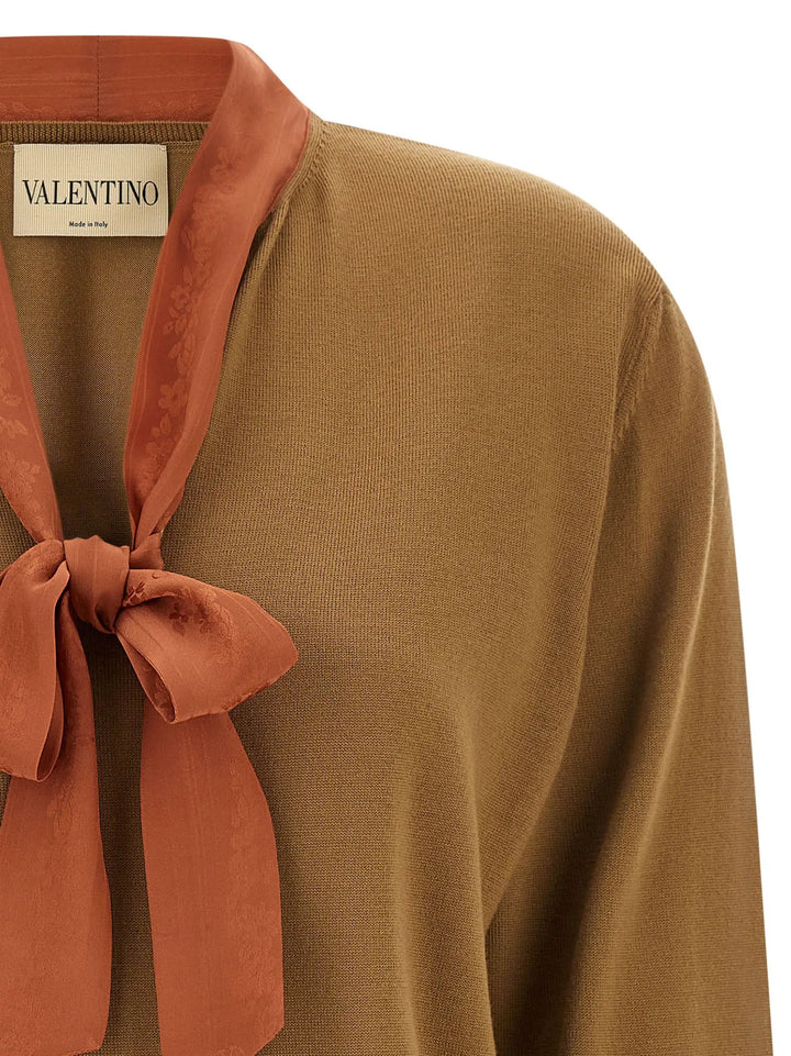 Valentino Garavani Sample Sale | Valentino Garavani Brown Cashmere Cardigan - | Designer outlet