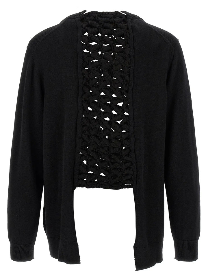 Comme Des Garçons Sample Sale | Comme Des Garçons Black Wool Cardigan - | Designer outlet