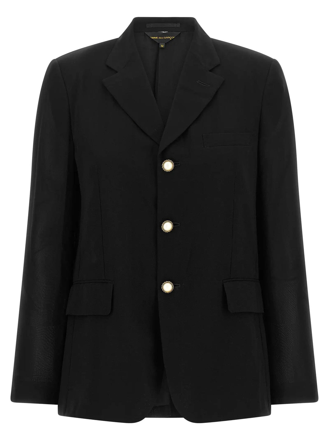 Comme Des Garçons Sample Sale | Comme Des Garçons Black Polyester Blazer - | Designer outlet