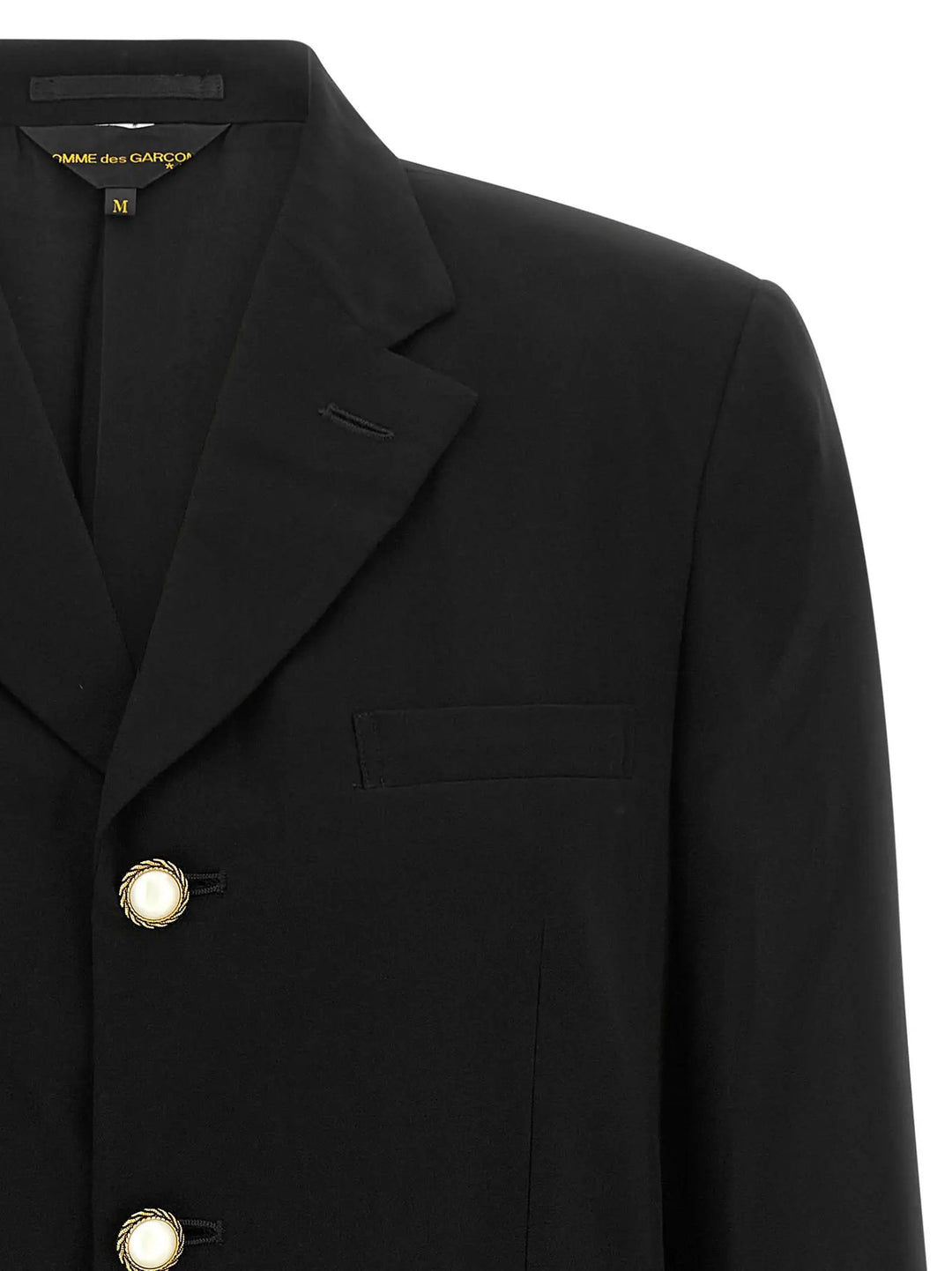 Comme Des Garçons Sample Sale | Comme Des Garçons Black Polyester Blazer - | Designer outlet