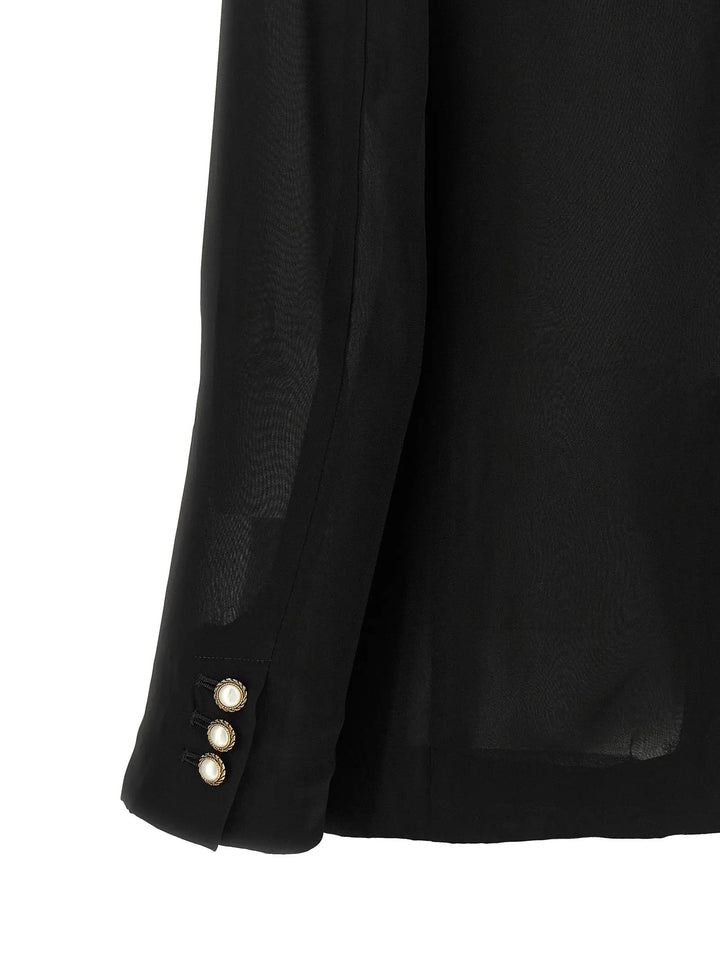 Comme Des Garçons Sample Sale | Comme Des Garçons Black Polyester Blazer - | Designer outlet