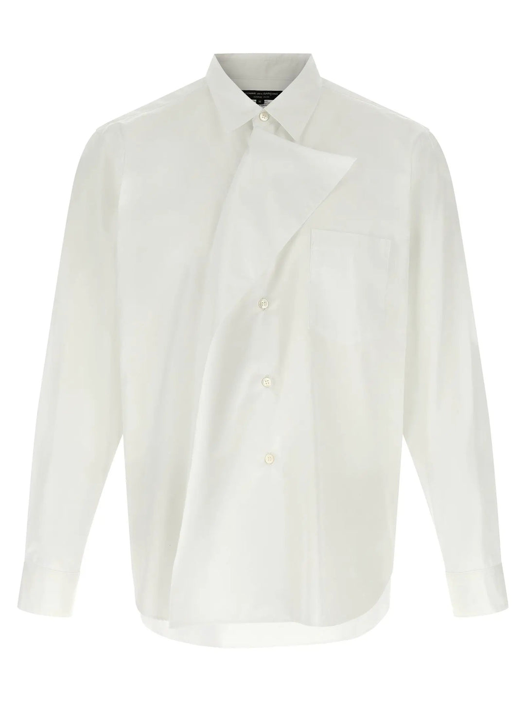 Comme Des Garçons Sample Sale | Comme Des Garçons White Cotton Blouse - | Designer outlet