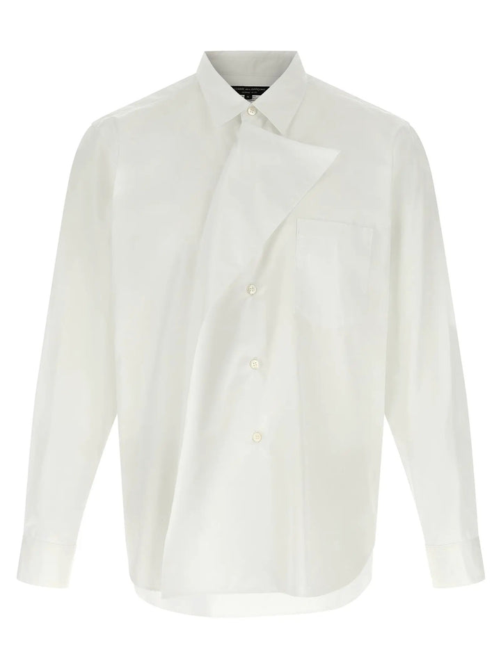 Comme Des Garçons Sample Sale | Comme Des Garçons White Cotton Blouse - | Designer outlet