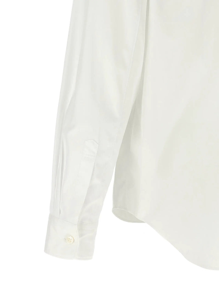 Comme Des Garçons Sample Sale | Comme Des Garçons White Cotton Blouse - | Designer outlet