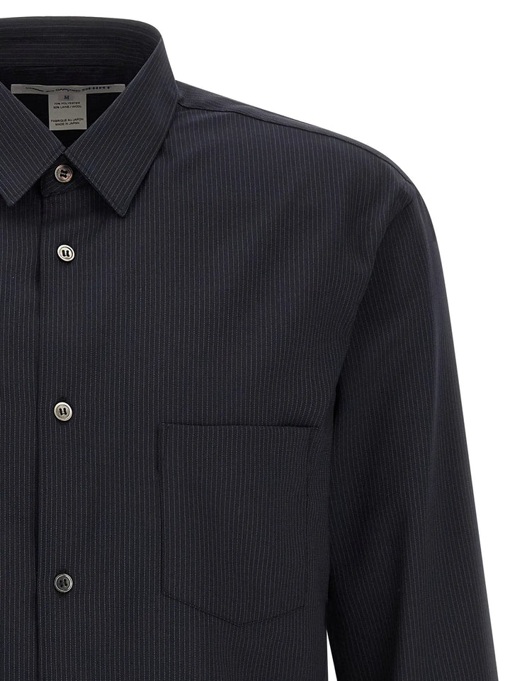 Comme Des Garçons Sample Sale | Comme Des Garçons Blue Polyester Blouse - | Designer outlet