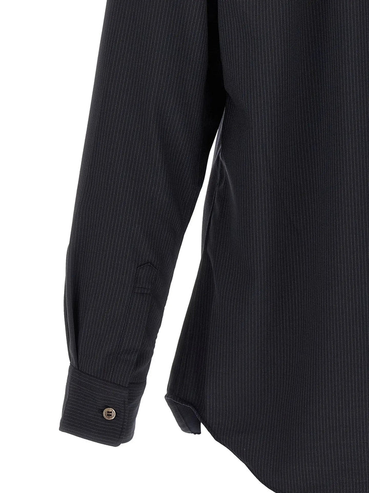 Comme Des Garçons Sample Sale | Comme Des Garçons Blue Polyester Blouse - | Designer outlet