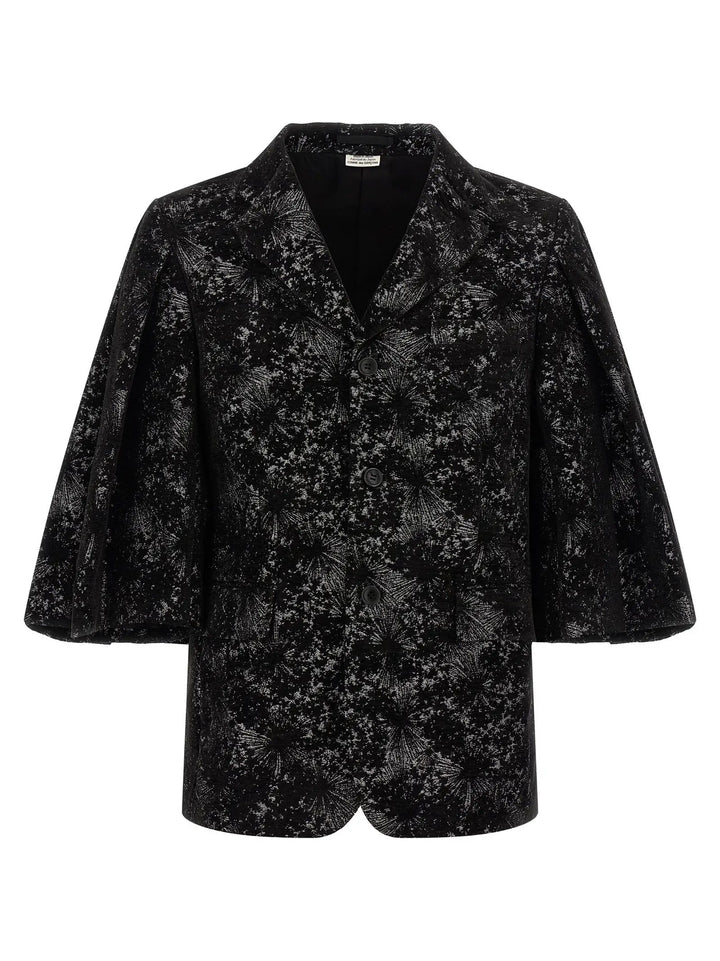 Comme Des Garçons Sample Sale | Comme Des Garçons Black Polyester Blazer - | Designer outlet