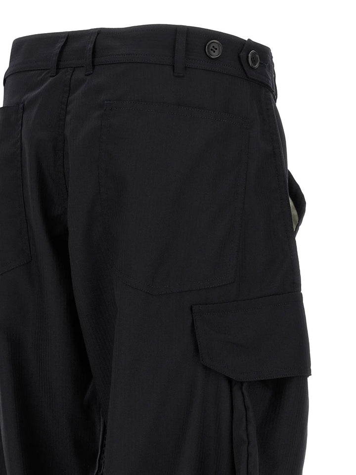 Comme Des Garçons Sample Sale | Comme Des Garçons Blue Polyester Cargo Pants - | Designer outlet