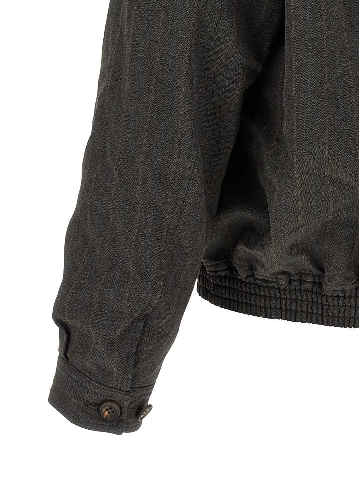 Comme Des Garçons Sample Sale | Comme Des Garçons Brown Polyester Bomber - | Designer outlet