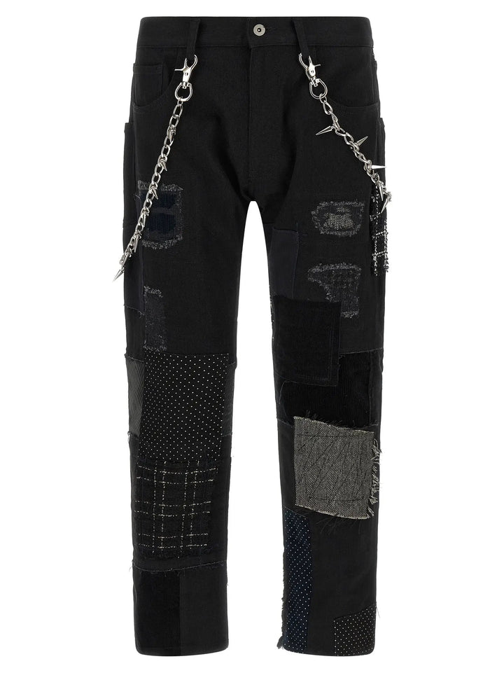 Junya Watanabe Sample Sale | Junya Watanabe Black Cotton Straight-Leg Jeans - | Designer outlet