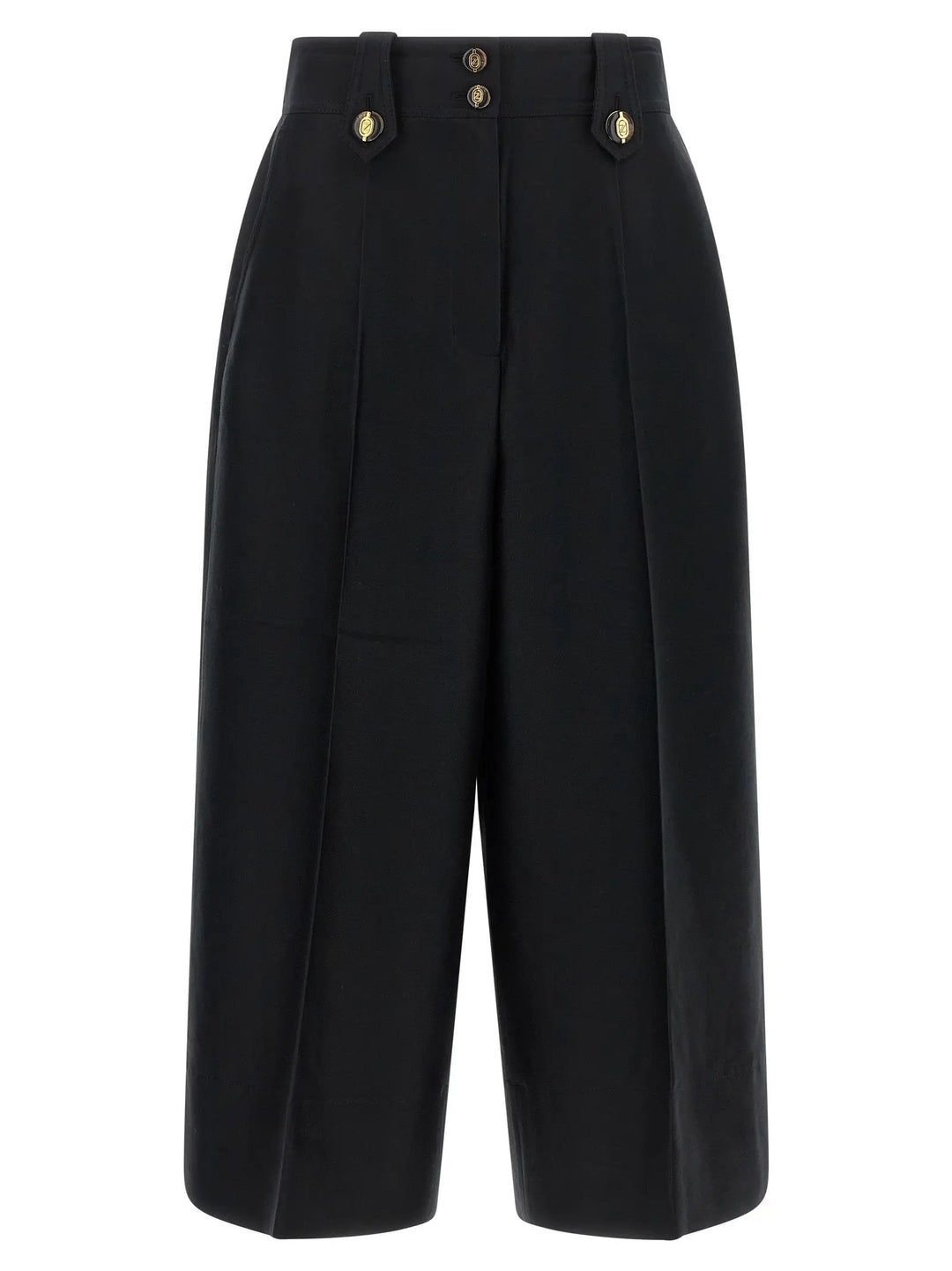 Zimmermann Sample Sale | Zimmermann Black Wool Cropped Pants - | Designer outlet