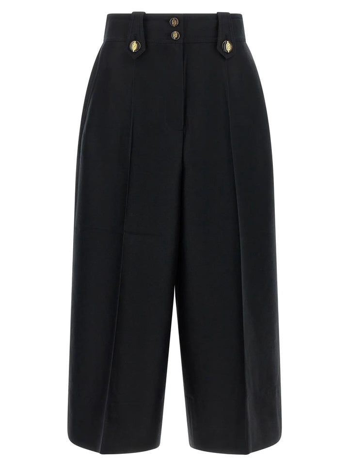 Zimmermann Sample Sale | Zimmermann Black Wool Cropped Pants - | Designer outlet