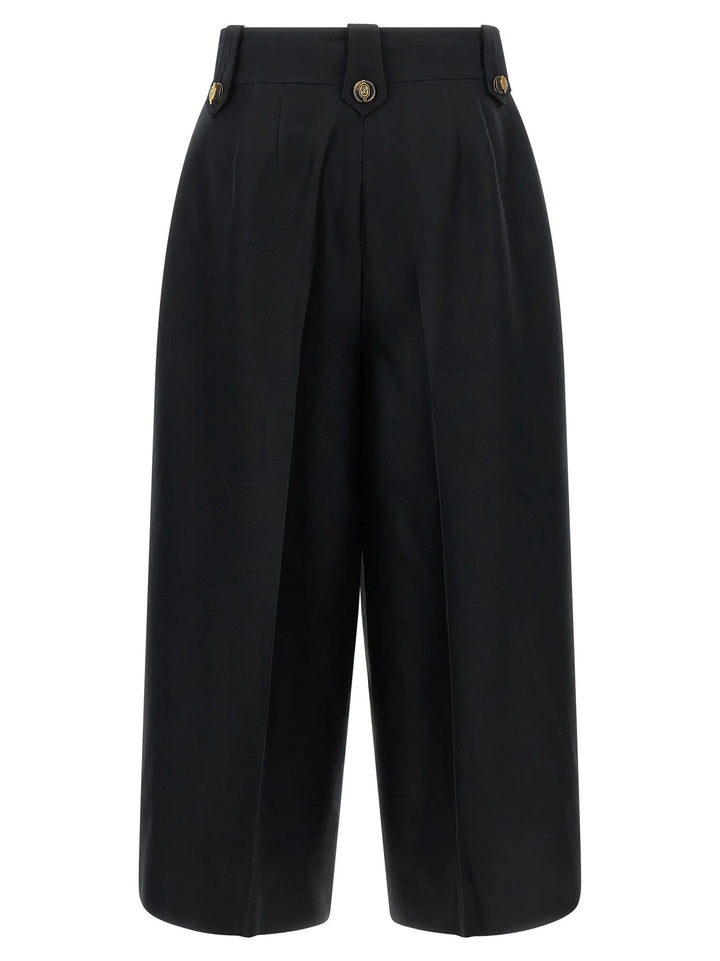 Zimmermann Sample Sale | Zimmermann Black Wool Cropped Pants - | Designer outlet