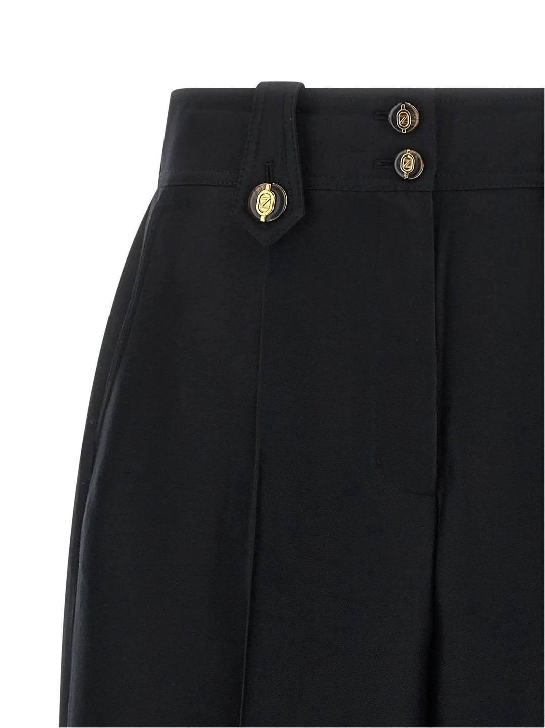 Zimmermann Sample Sale | Zimmermann Black Wool Cropped Pants - | Designer outlet