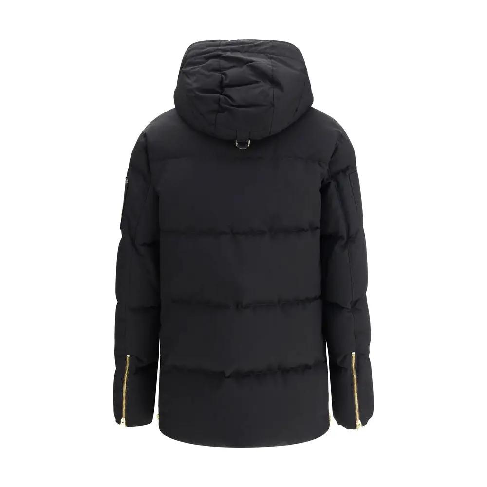 Moose Knuckles Sample Sale | Moose Knuckles Black Cotton Coat - Puffer Jackets | Designer outlet