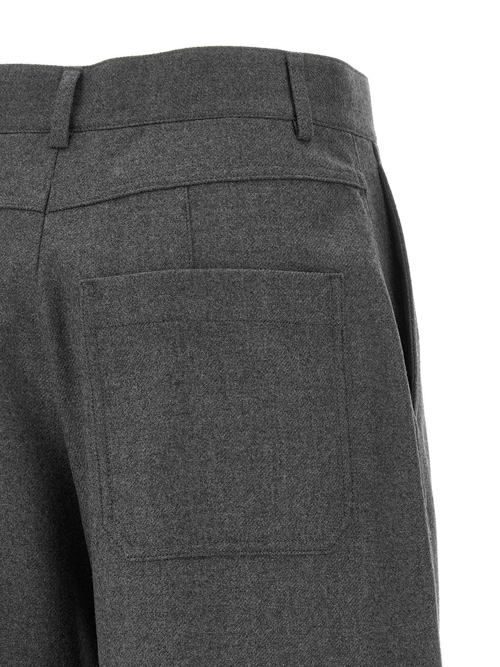 Armarium Sample Sale | Armarium Gray Virgin Wool Casual Pants - | Designer outlet