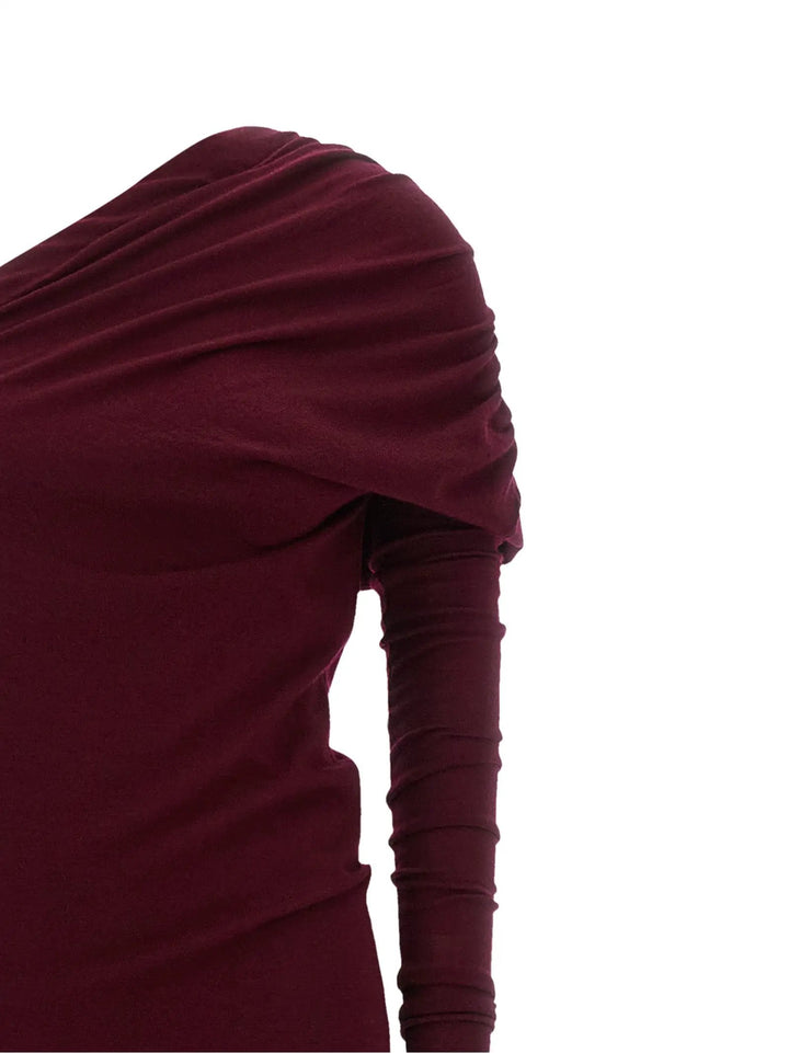 Armarium Sample Sale | Armarium Bordeaux Merino Wool Long Dress - | Designer outlet