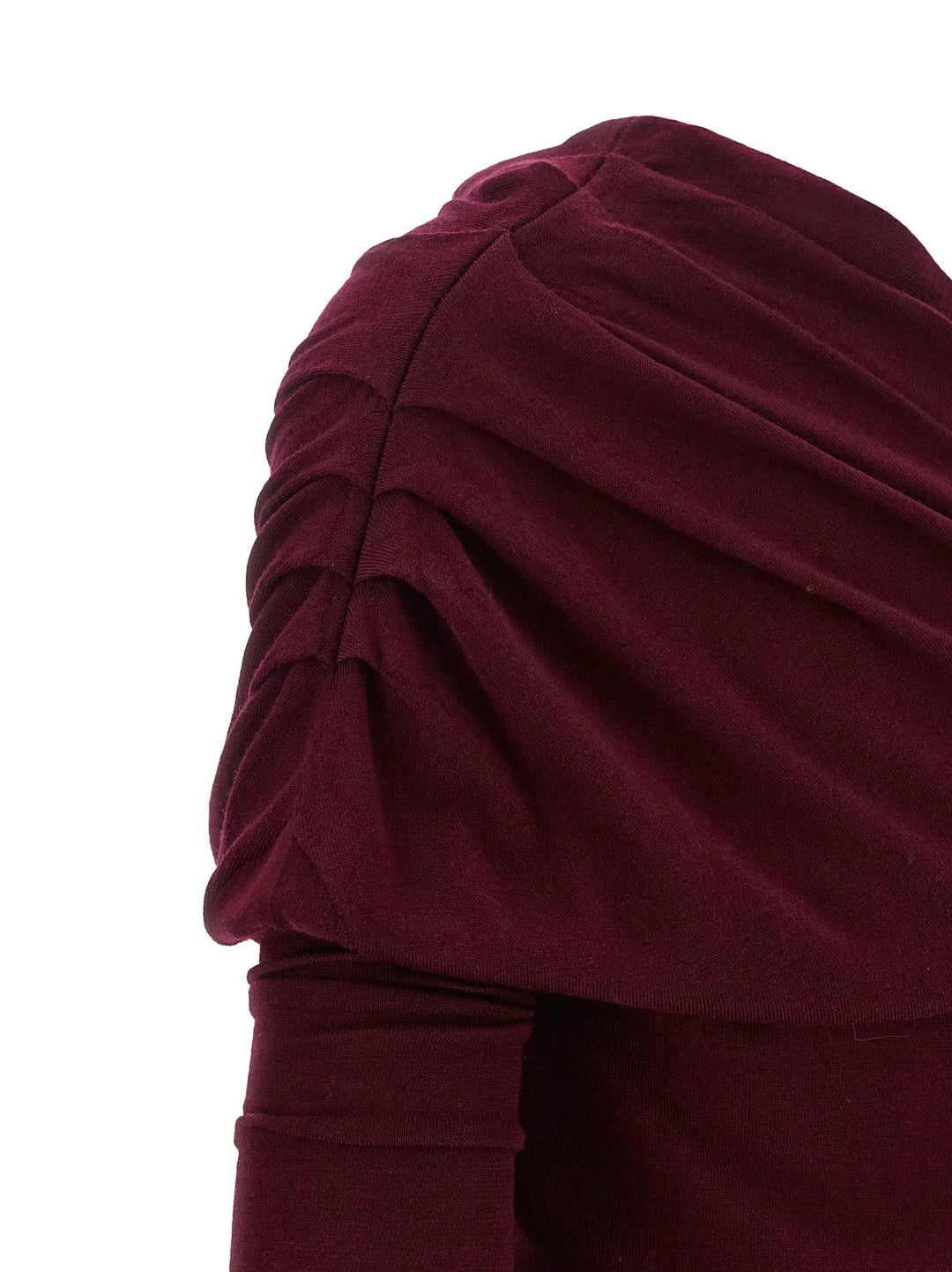 Armarium Sample Sale | Armarium Bordeaux Merino Wool Long Dress - | Designer outlet