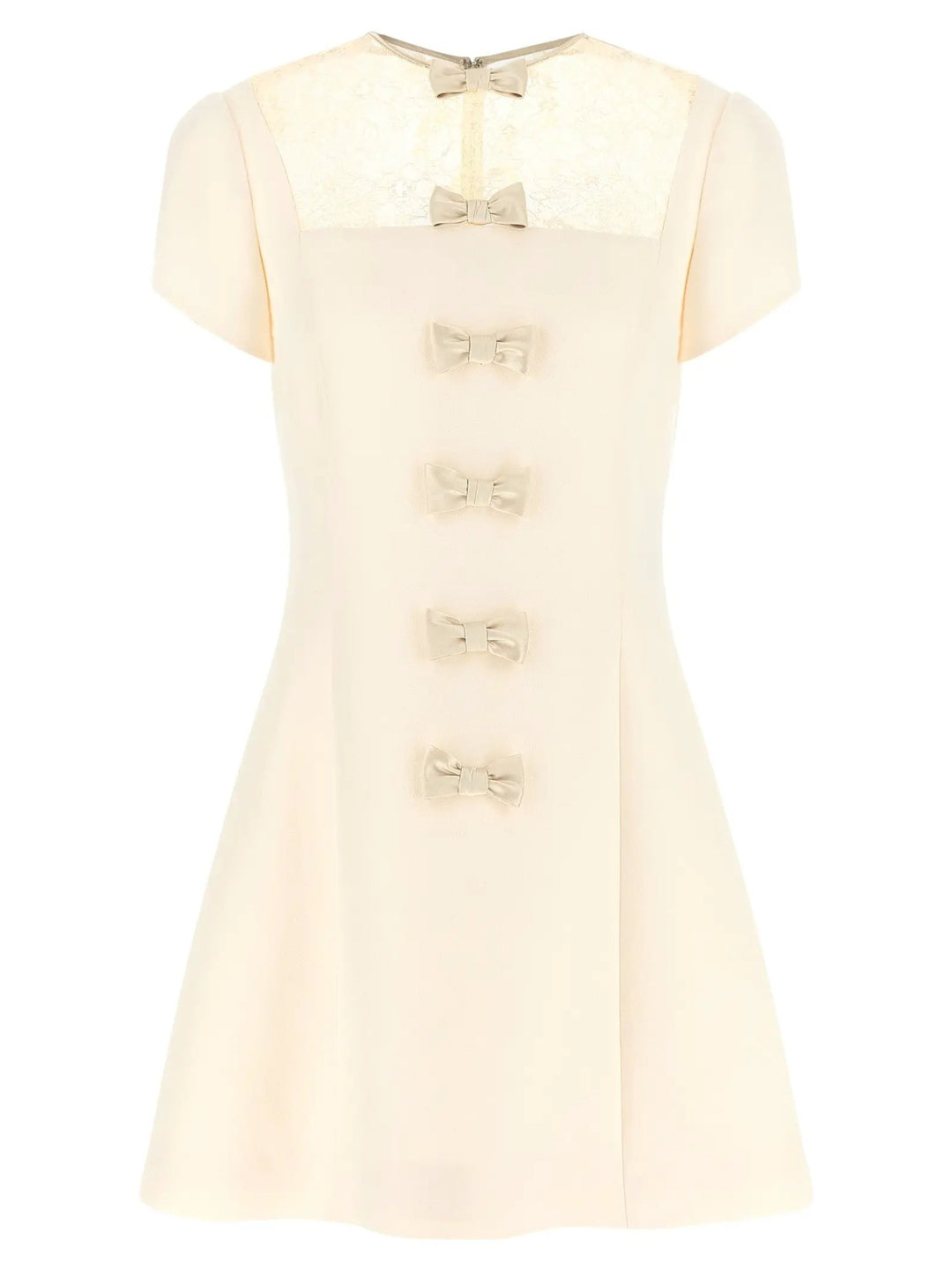 Valentino Garavani Sample Sale | Valentino Garavani White Virgin Wool Short Dress - | Designer outlet