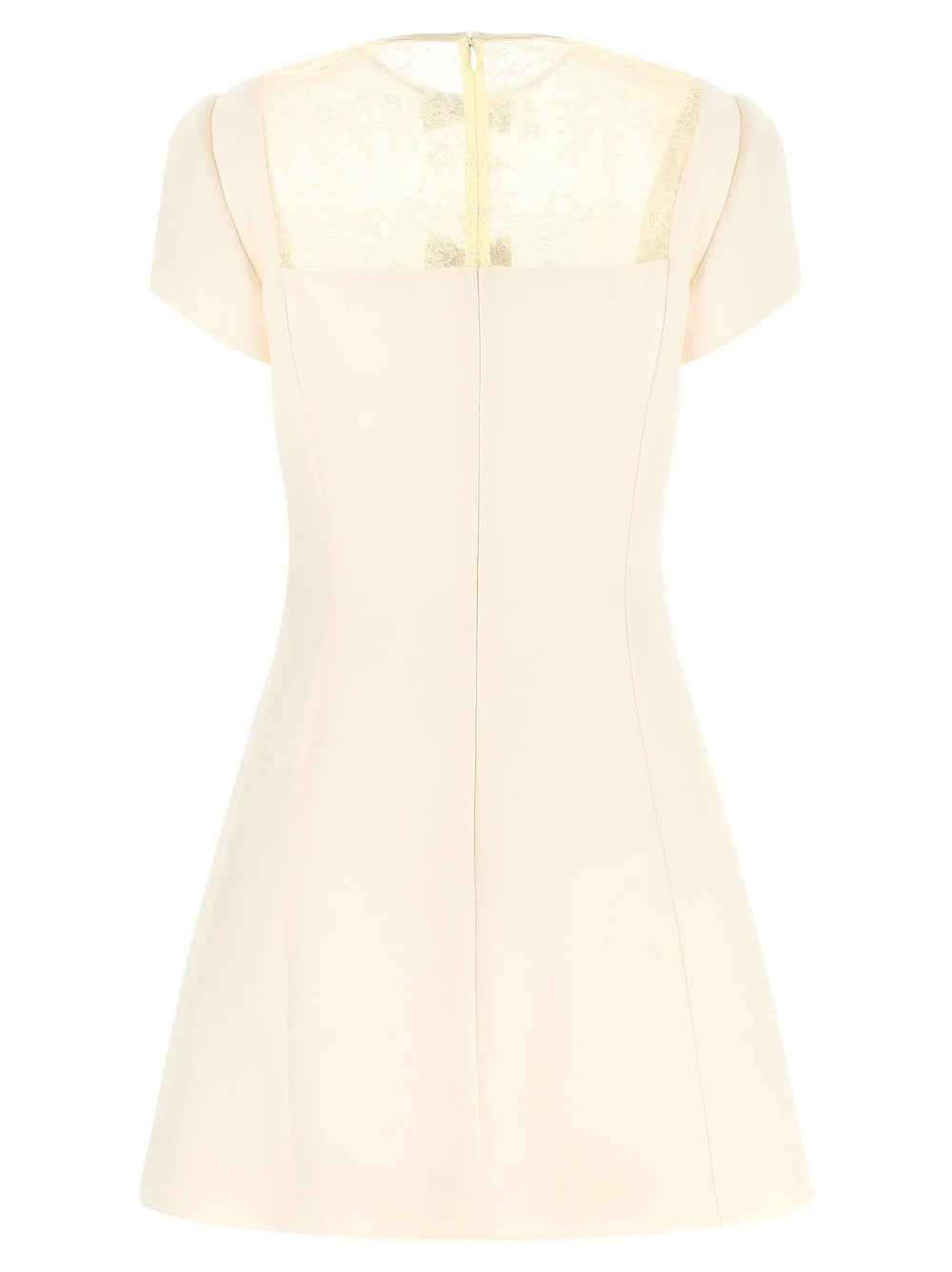 Valentino Garavani Sample Sale | Valentino Garavani White Virgin Wool Short Dress - | Designer outlet
