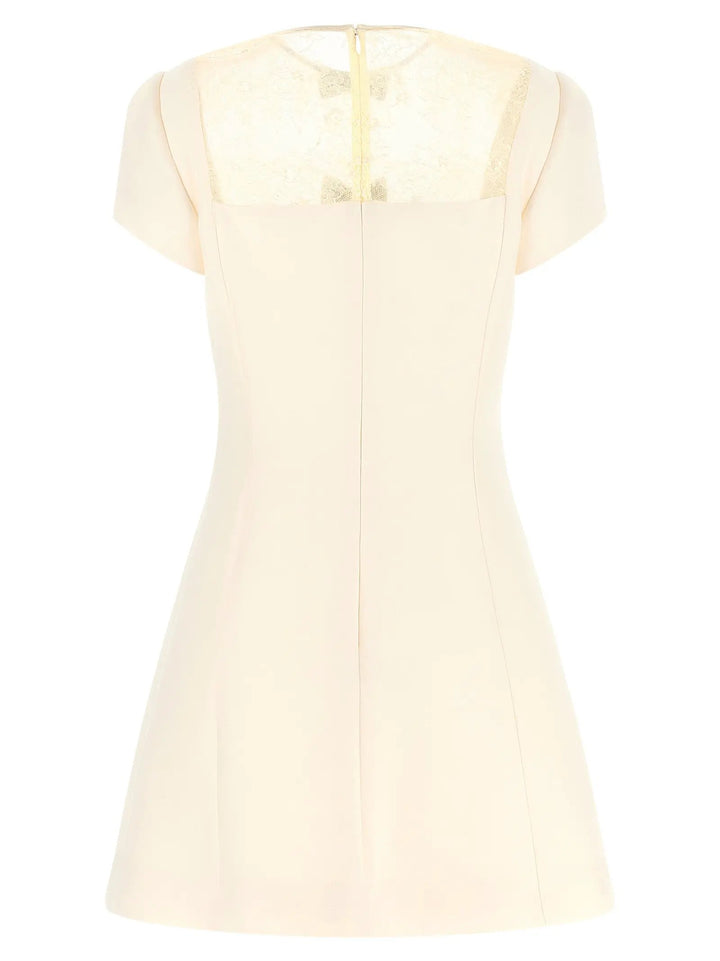 Valentino Garavani Sample Sale | Valentino Garavani White Virgin Wool Short Dress - | Designer outlet