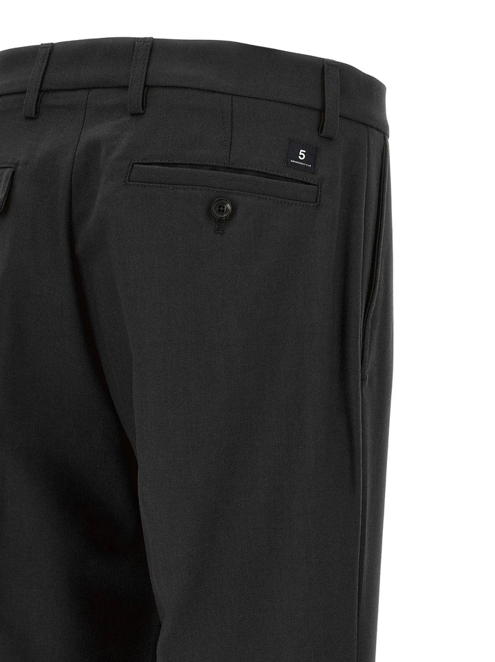 Department 5 Sample Sale | Department 5 Black Polyester Chino Pants - | Designer outlet