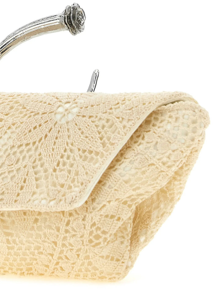 Magda Butrym Sample Sale | Magda Butrym White Silk Clutch Bag - | Designer outlet