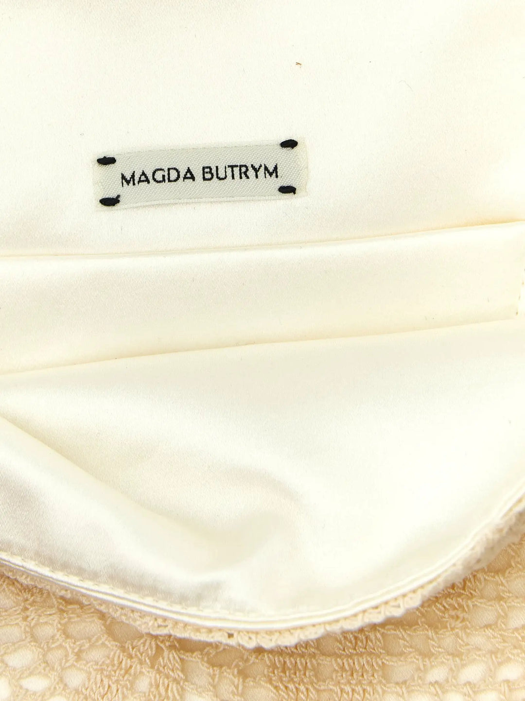 Magda Butrym Sample Sale | Magda Butrym White Silk Clutch Bag - | Designer outlet