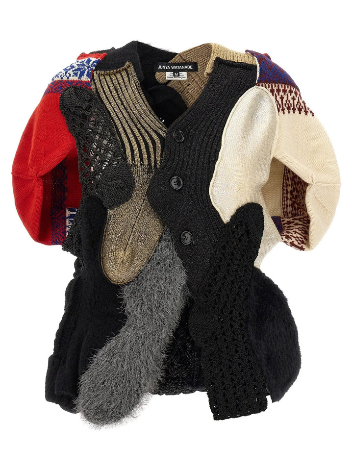 Junya Watanabe Sample Sale | Junya Watanabe Multicolor Wool Cardigan - | Designer outlet