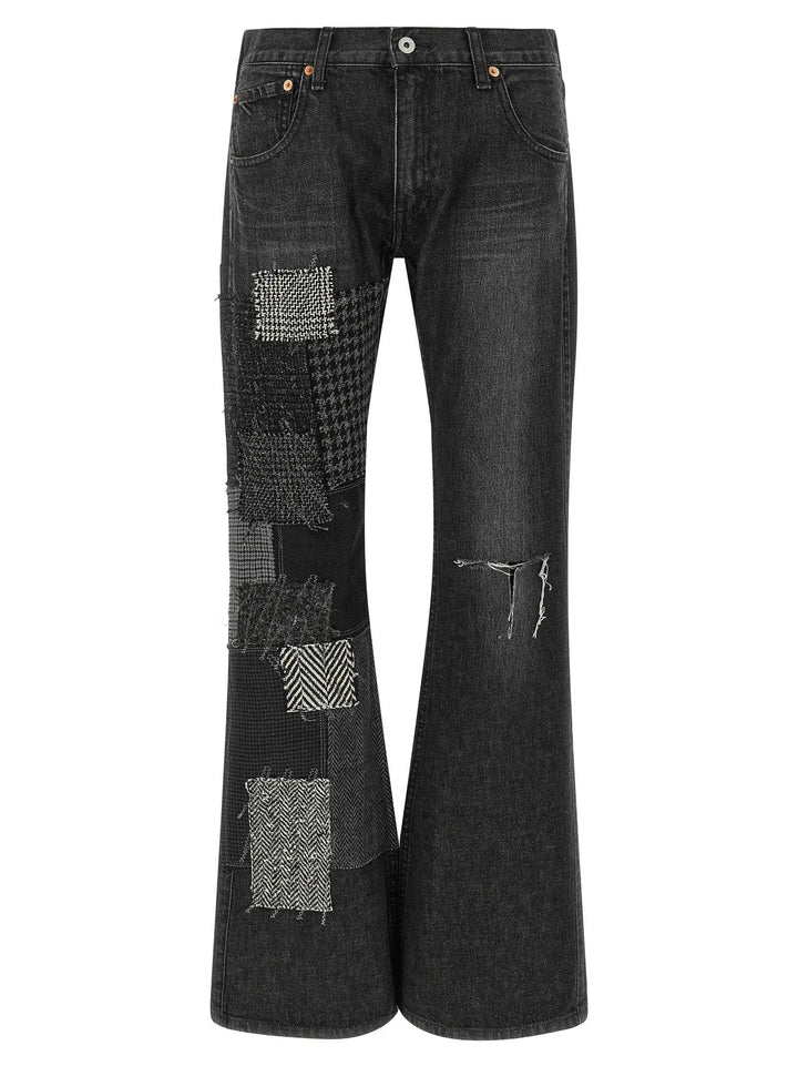 Junya Watanabe Sample Sale | Junya Watanabe Black Cotton Flared Jeans - | Designer outlet
