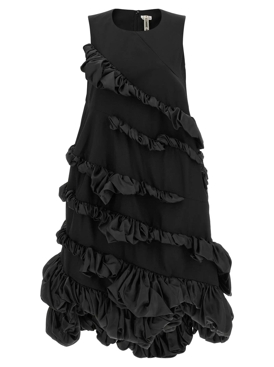 Comme Des Garçons Sample Sale | Comme Des Garçons Black Polyester Short Dress - | Designer outlet