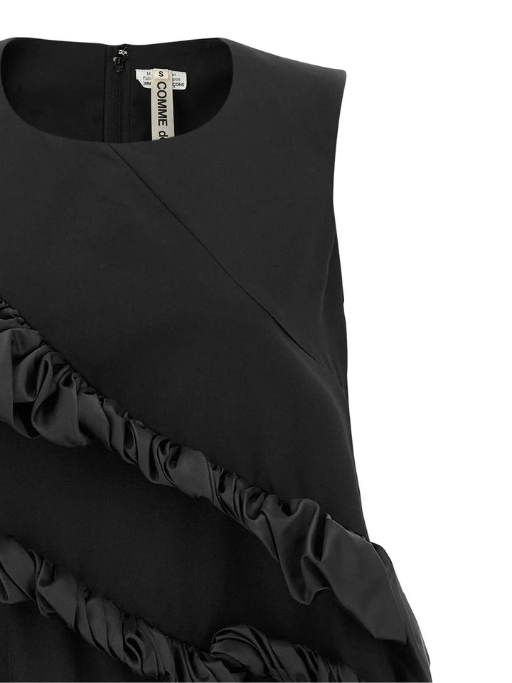 Comme Des Garçons Sample Sale | Comme Des Garçons Black Polyester Short Dress - | Designer outlet