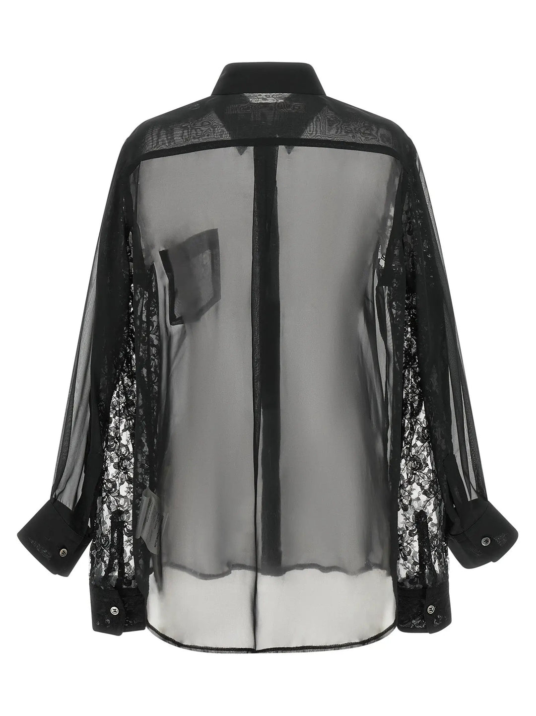 Comme Des Garçons Sample Sale | Comme Des Garçons Black Polyester Blouse - | Designer outlet